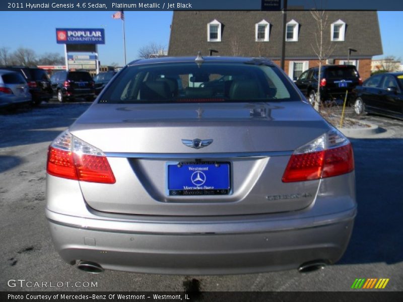 Platinum Metallic / Jet Black 2011 Hyundai Genesis 4.6 Sedan