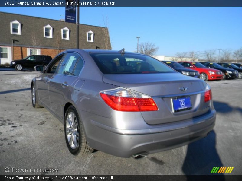 Platinum Metallic / Jet Black 2011 Hyundai Genesis 4.6 Sedan