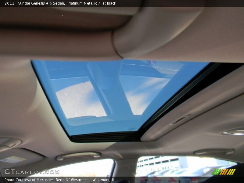 Platinum Metallic / Jet Black 2011 Hyundai Genesis 4.6 Sedan