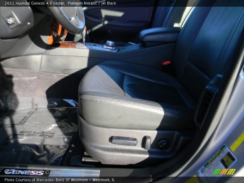 Platinum Metallic / Jet Black 2011 Hyundai Genesis 4.6 Sedan