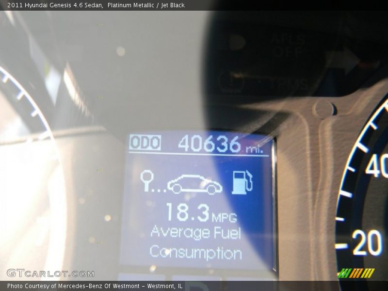 Platinum Metallic / Jet Black 2011 Hyundai Genesis 4.6 Sedan