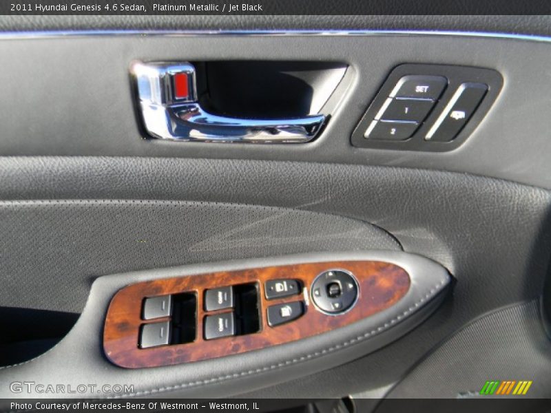 Platinum Metallic / Jet Black 2011 Hyundai Genesis 4.6 Sedan