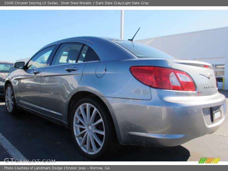 Silver Steel Metallic / Dark Slate Gray/Light Slate Gray 2008 Chrysler Sebring LX Sedan