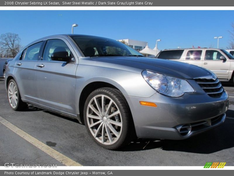 Silver Steel Metallic / Dark Slate Gray/Light Slate Gray 2008 Chrysler Sebring LX Sedan