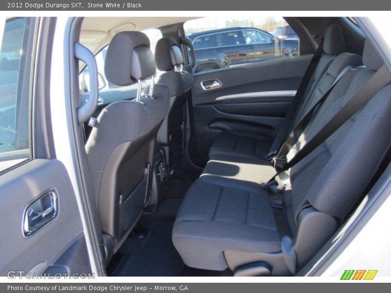 Stone White / Black 2012 Dodge Durango SXT