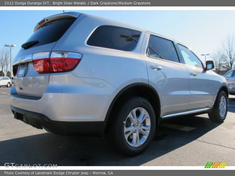 Bright Silver Metallic / Dark Graystone/Medium Graystone 2012 Dodge Durango SXT