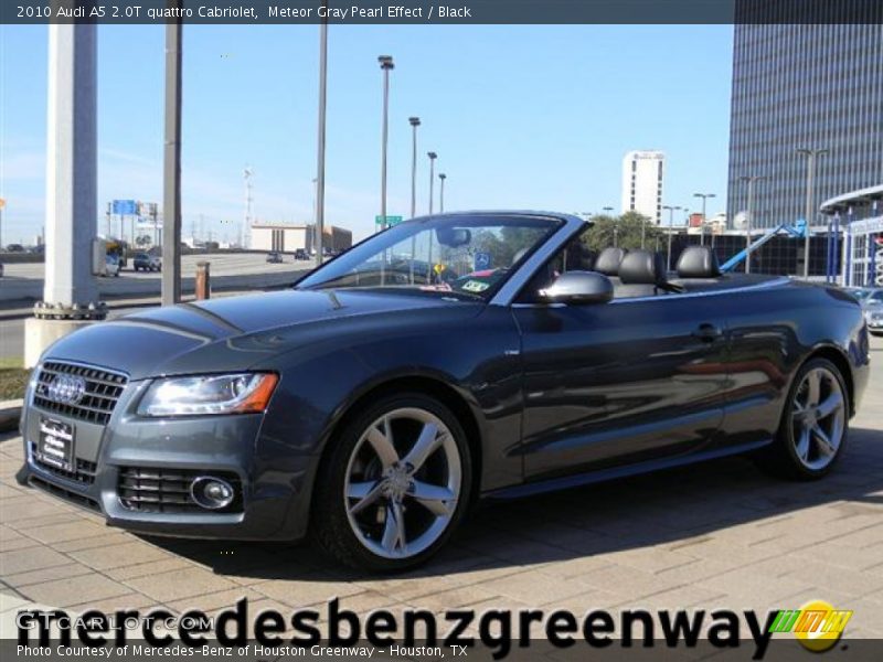 Meteor Gray Pearl Effect / Black 2010 Audi A5 2.0T quattro Cabriolet