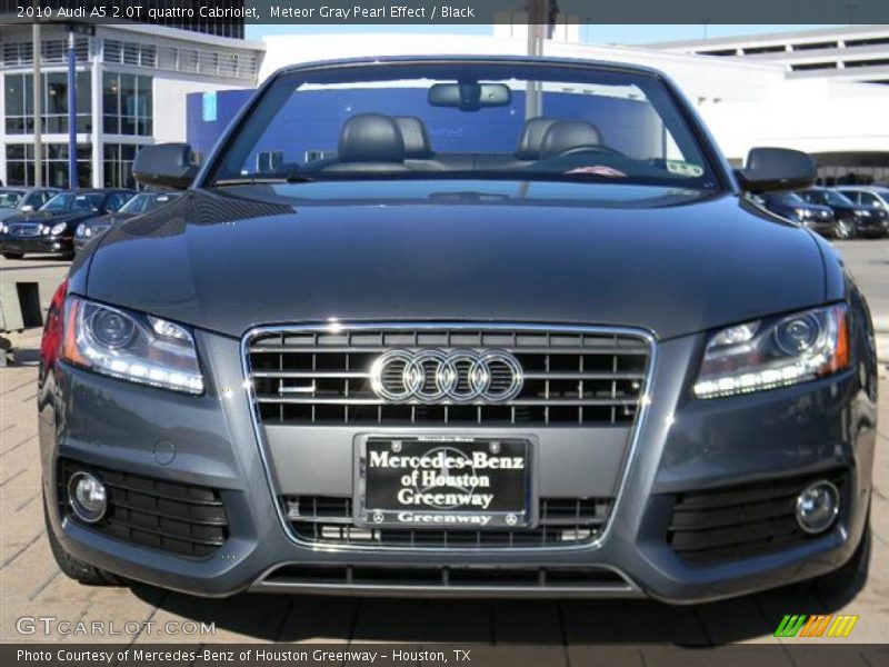 Meteor Gray Pearl Effect / Black 2010 Audi A5 2.0T quattro Cabriolet