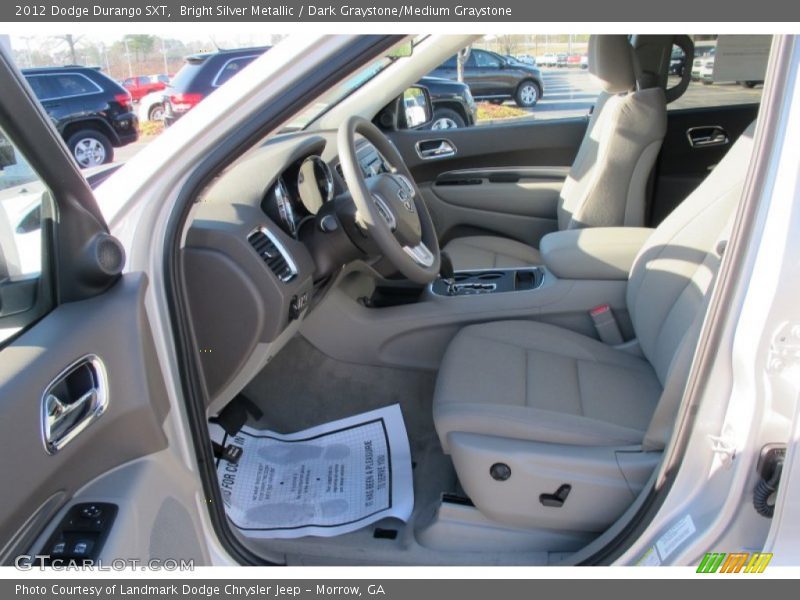 Bright Silver Metallic / Dark Graystone/Medium Graystone 2012 Dodge Durango SXT
