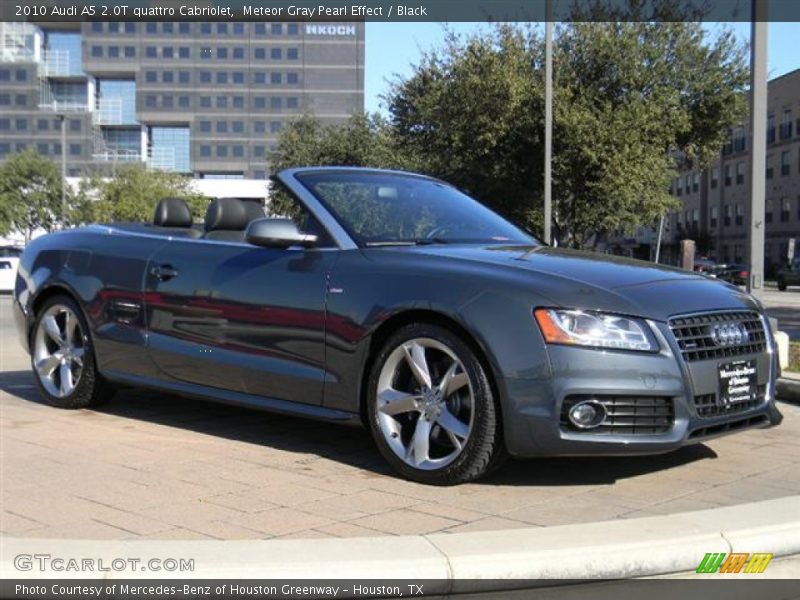 Meteor Gray Pearl Effect / Black 2010 Audi A5 2.0T quattro Cabriolet