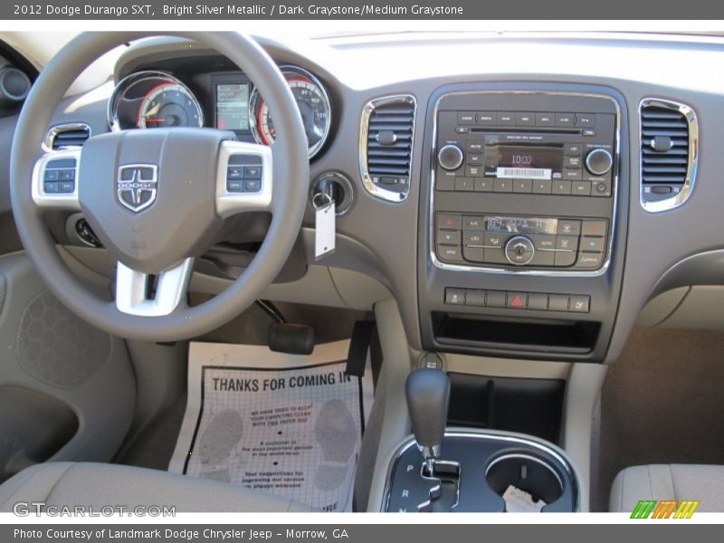 Dashboard of 2012 Durango SXT