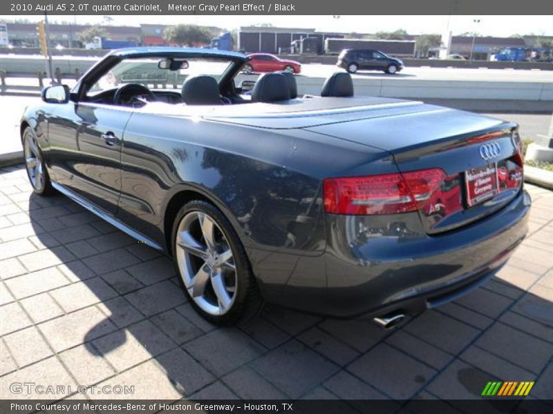 Meteor Gray Pearl Effect / Black 2010 Audi A5 2.0T quattro Cabriolet