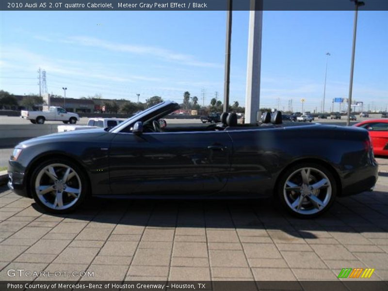 Meteor Gray Pearl Effect / Black 2010 Audi A5 2.0T quattro Cabriolet