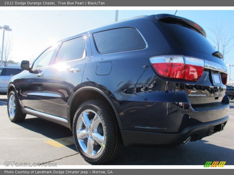 True Blue Pearl / Black/Tan 2012 Dodge Durango Citadel