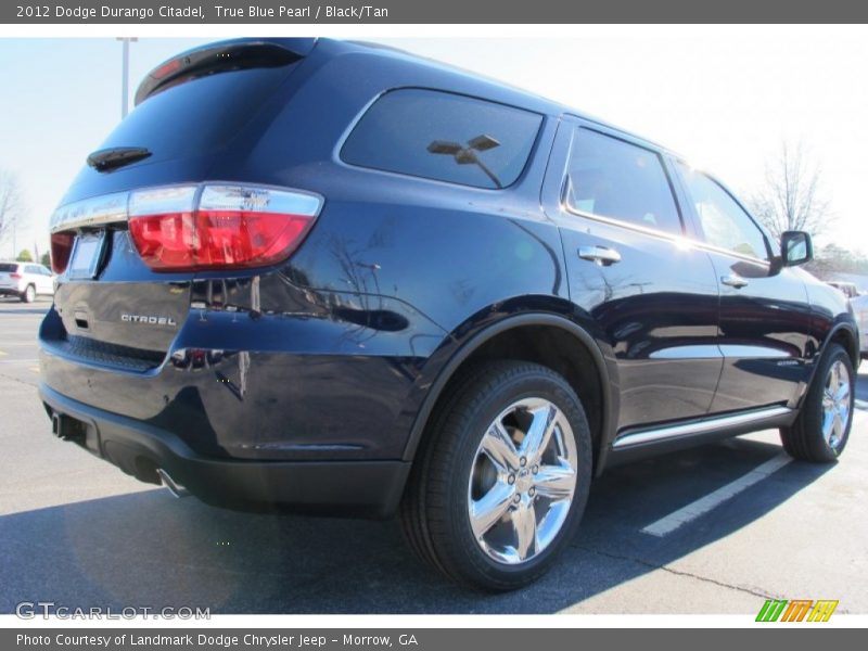 True Blue Pearl / Black/Tan 2012 Dodge Durango Citadel
