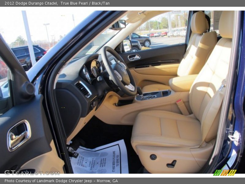 True Blue Pearl / Black/Tan 2012 Dodge Durango Citadel