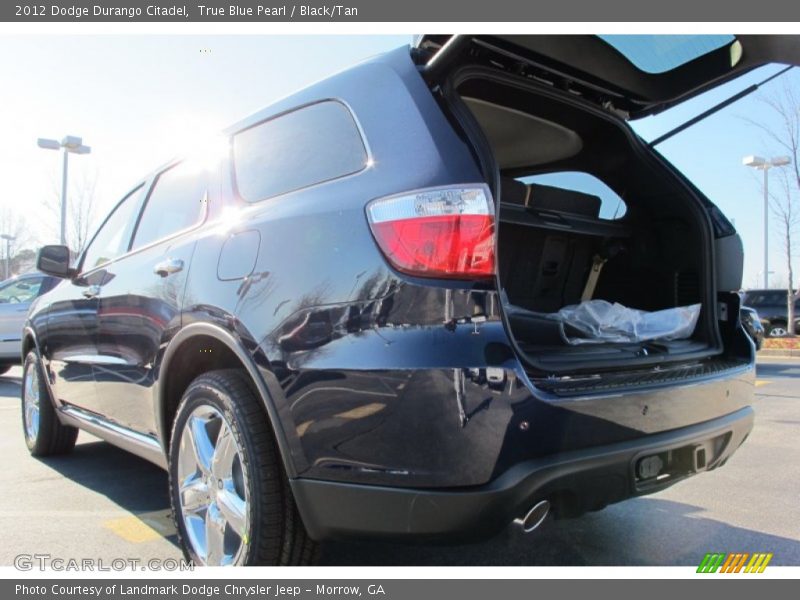 True Blue Pearl / Black/Tan 2012 Dodge Durango Citadel