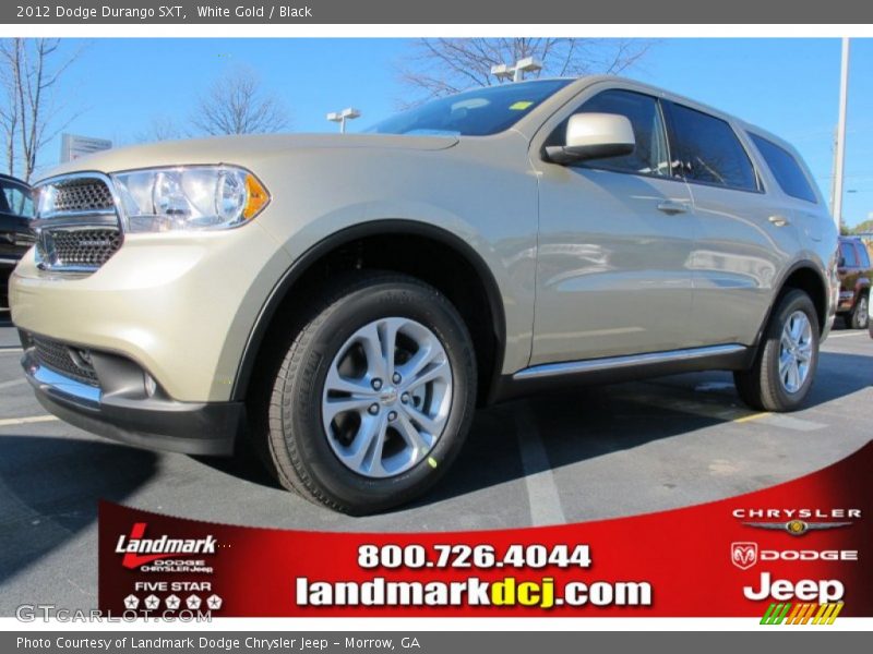 White Gold / Black 2012 Dodge Durango SXT