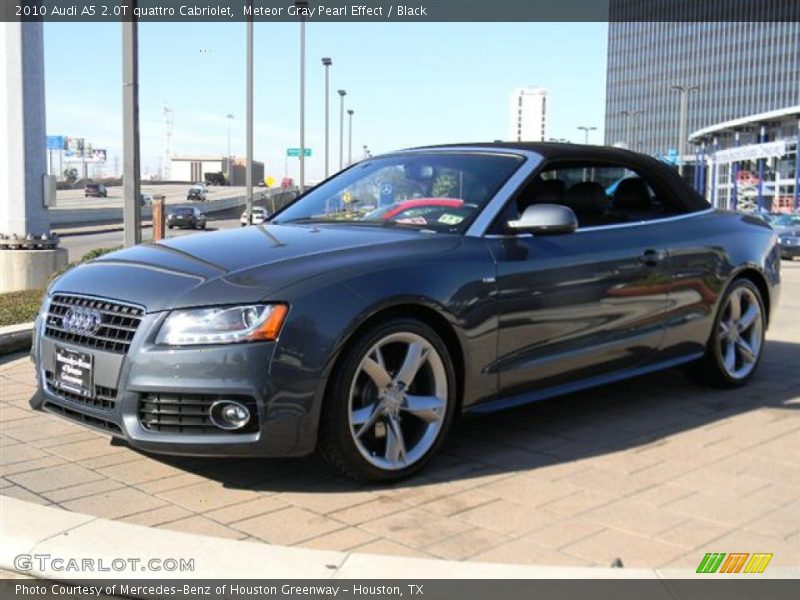 Meteor Gray Pearl Effect / Black 2010 Audi A5 2.0T quattro Cabriolet