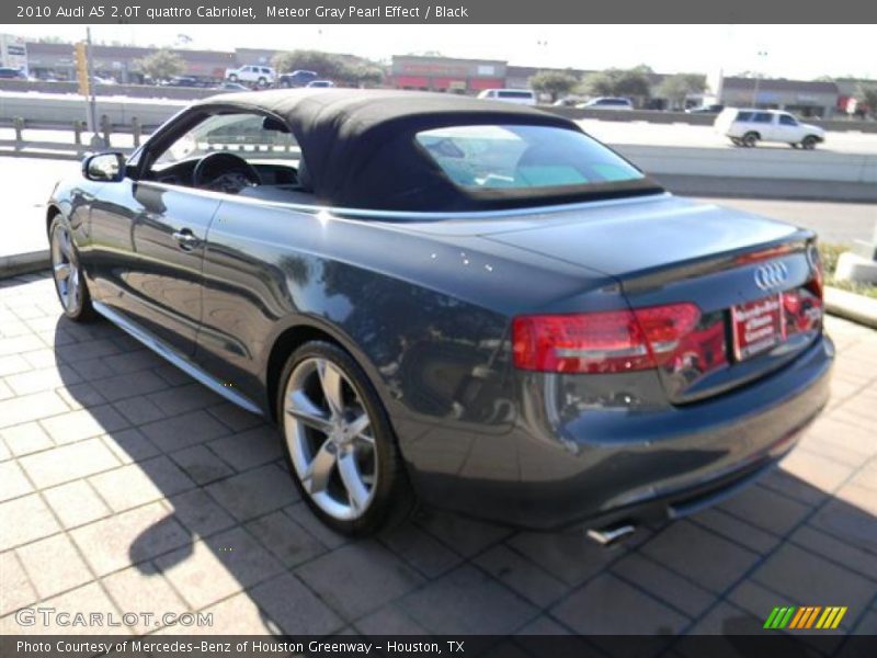 Meteor Gray Pearl Effect / Black 2010 Audi A5 2.0T quattro Cabriolet