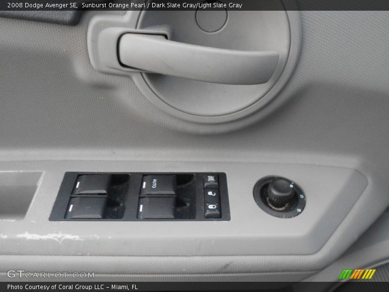Sunburst Orange Pearl / Dark Slate Gray/Light Slate Gray 2008 Dodge Avenger SE