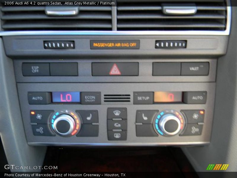 Controls of 2006 A6 4.2 quattro Sedan