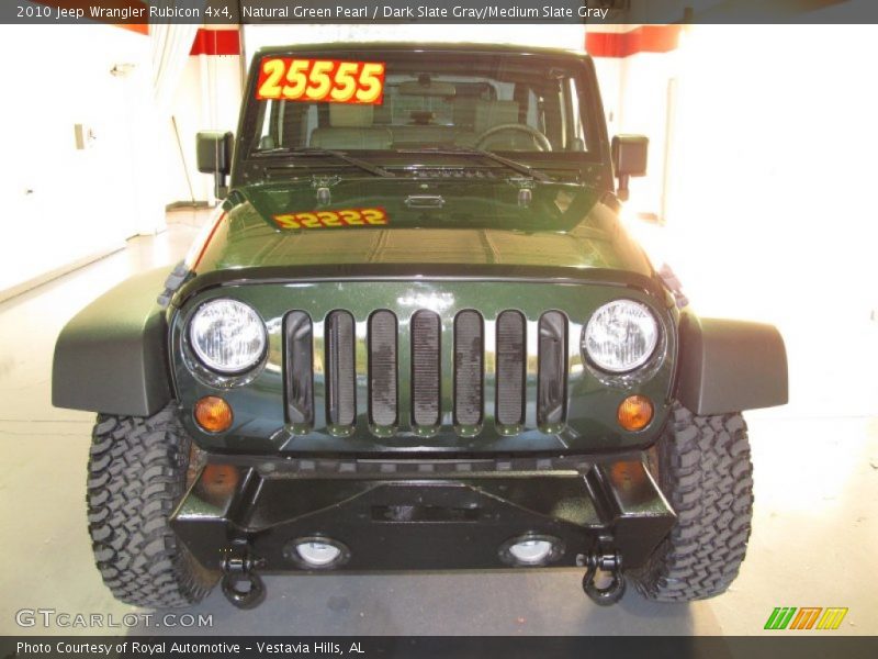 Natural Green Pearl / Dark Slate Gray/Medium Slate Gray 2010 Jeep Wrangler Rubicon 4x4