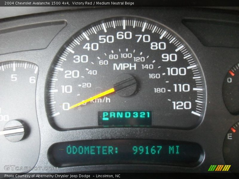 Victory Red / Medium Neutral Beige 2004 Chevrolet Avalanche 1500 4x4