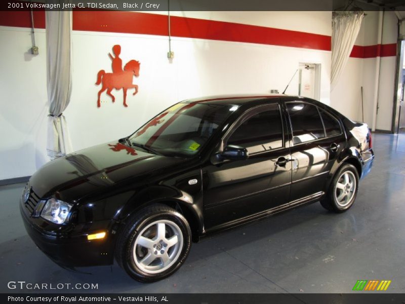 Black / Grey 2001 Volkswagen Jetta GL TDI Sedan