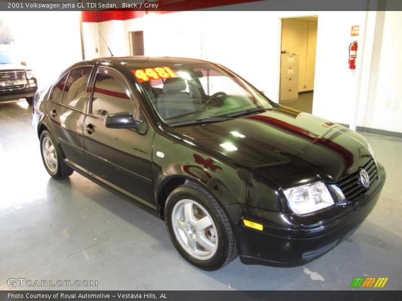 Black / Grey 2001 Volkswagen Jetta GL TDI Sedan
