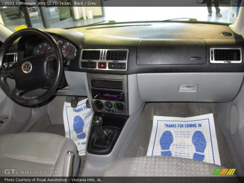 Black / Grey 2001 Volkswagen Jetta GL TDI Sedan