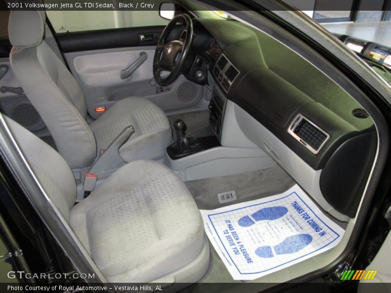 Black / Grey 2001 Volkswagen Jetta GL TDI Sedan