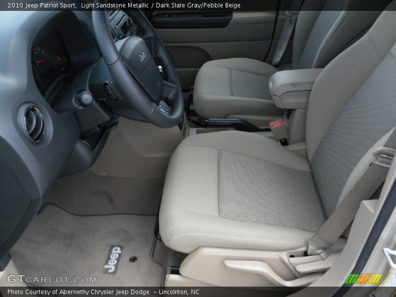 Light Sandstone Metallic / Dark Slate Gray/Pebble Beige 2010 Jeep Patriot Sport