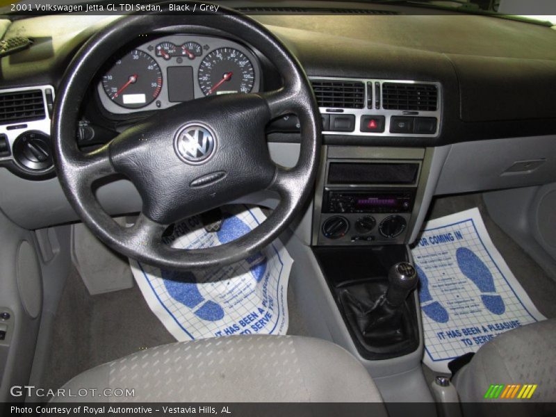 Black / Grey 2001 Volkswagen Jetta GL TDI Sedan