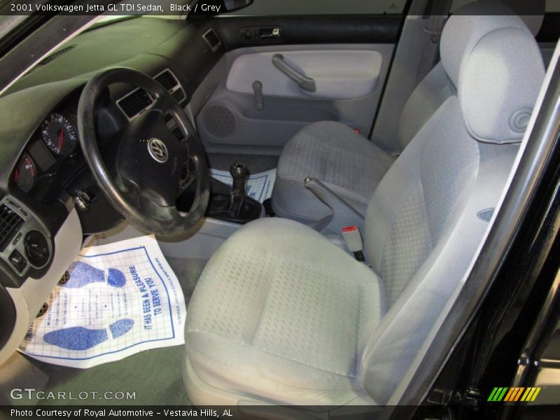 Black / Grey 2001 Volkswagen Jetta GL TDI Sedan