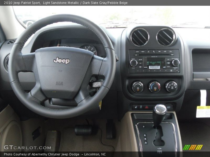 Light Sandstone Metallic / Dark Slate Gray/Pebble Beige 2010 Jeep Patriot Sport