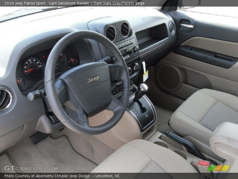 Light Sandstone Metallic / Dark Slate Gray/Pebble Beige 2010 Jeep Patriot Sport