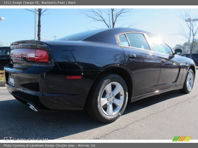 Blackberry Pearl / Black 2012 Dodge Charger SE