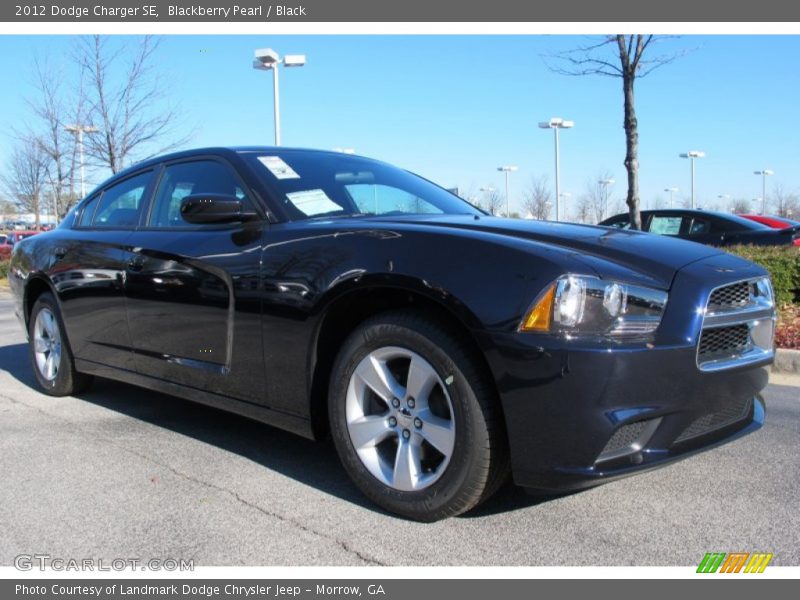 Blackberry Pearl / Black 2012 Dodge Charger SE