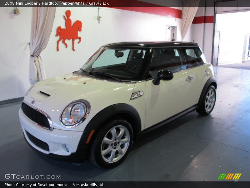 Pepper White / Grey/Black 2008 Mini Cooper S Hardtop