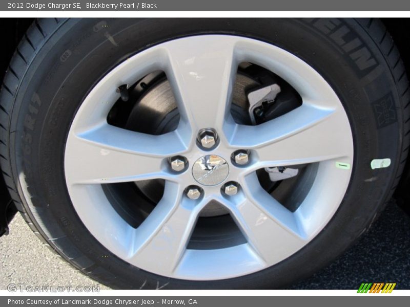 Blackberry Pearl / Black 2012 Dodge Charger SE