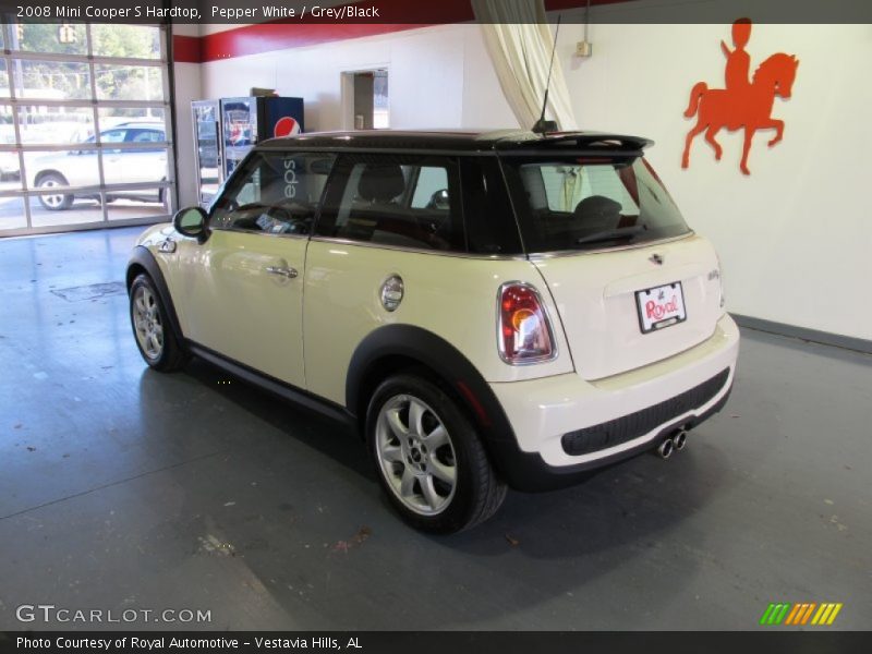 Pepper White / Grey/Black 2008 Mini Cooper S Hardtop