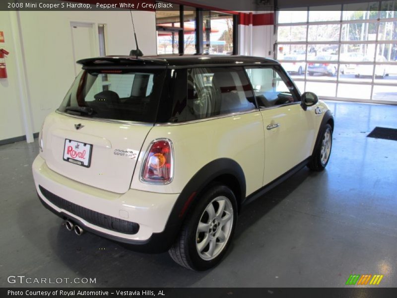 Pepper White / Grey/Black 2008 Mini Cooper S Hardtop