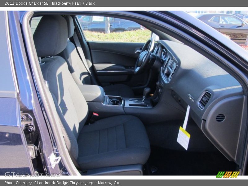 Blackberry Pearl / Black 2012 Dodge Charger SE