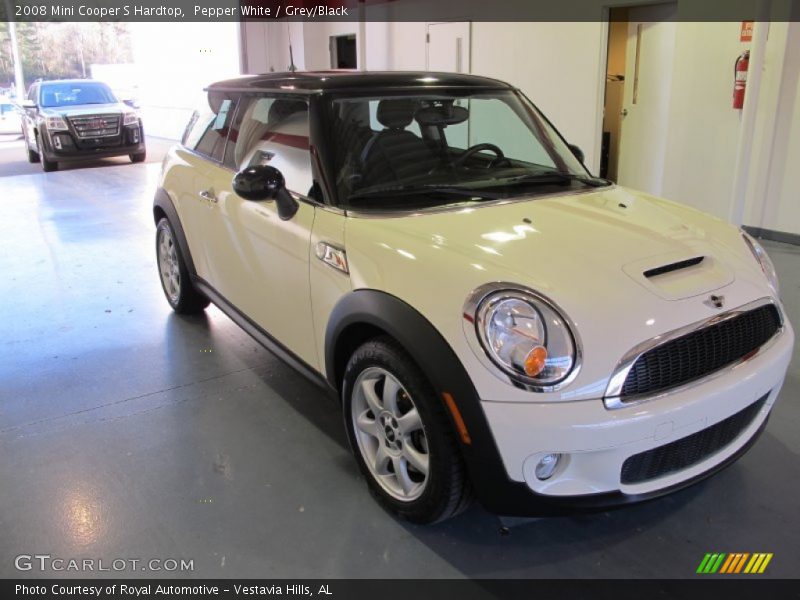 Pepper White / Grey/Black 2008 Mini Cooper S Hardtop