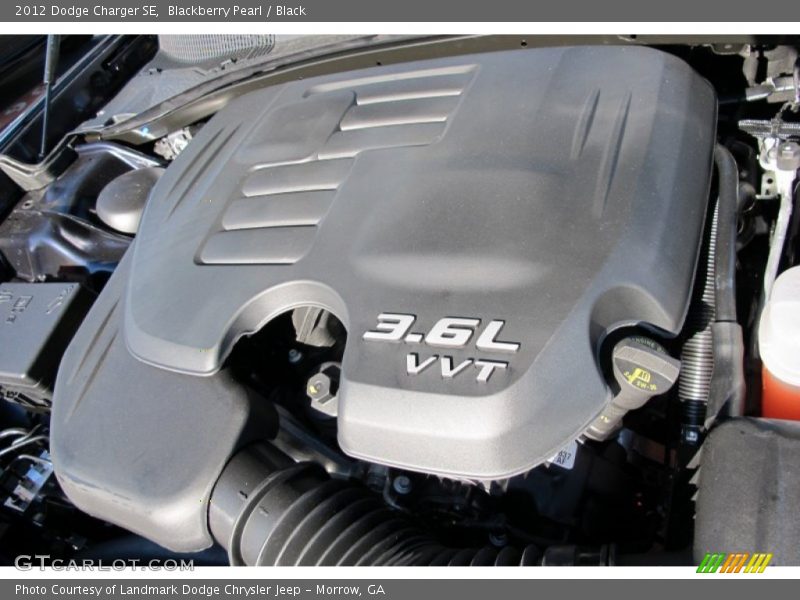 Blackberry Pearl / Black 2012 Dodge Charger SE