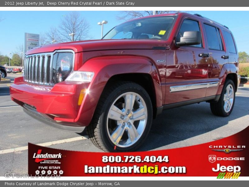 Deep Cherry Red Crystal Pearl / Dark Slate Gray 2012 Jeep Liberty Jet