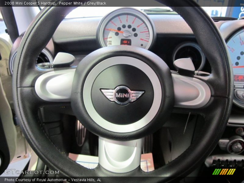Pepper White / Grey/Black 2008 Mini Cooper S Hardtop