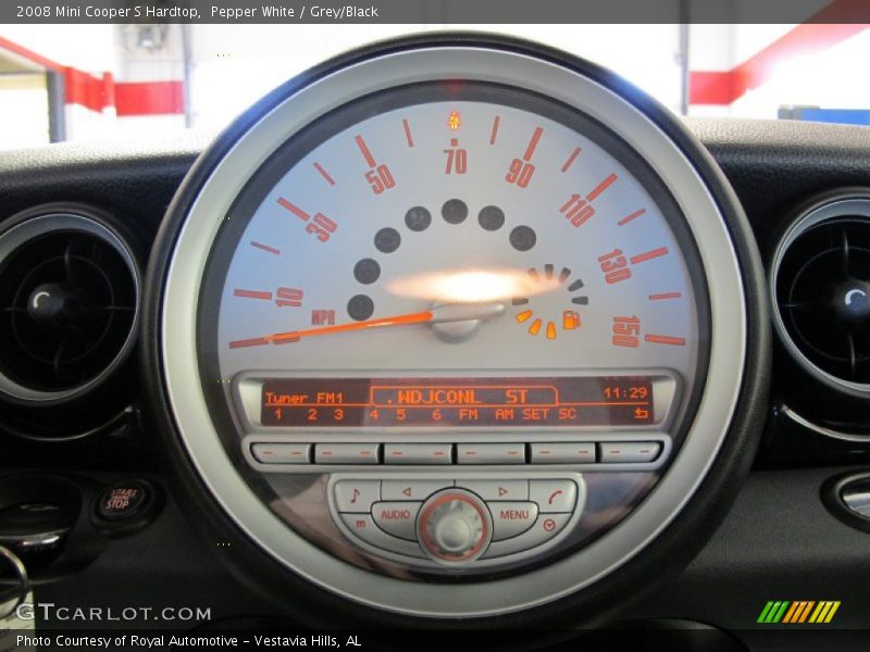 Pepper White / Grey/Black 2008 Mini Cooper S Hardtop