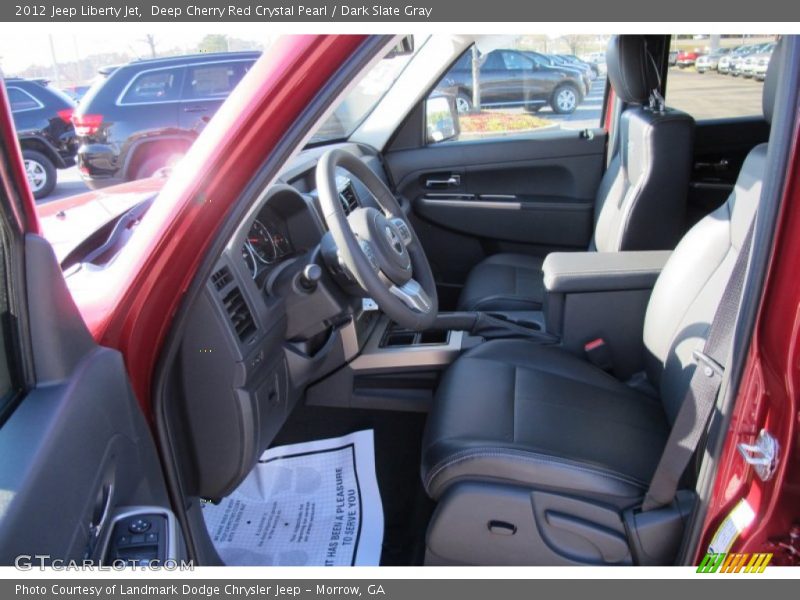 Deep Cherry Red Crystal Pearl / Dark Slate Gray 2012 Jeep Liberty Jet